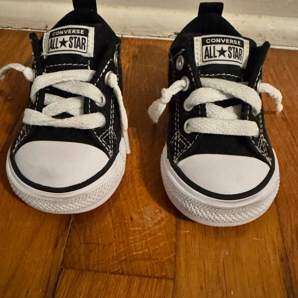 Converse Kids Classic Black and White Sneakers